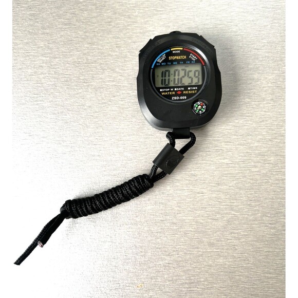 Sportwatch ZSD-009 Stop Watch Timer Clock Water Resistant w/ Compass - Picture 3 of 6